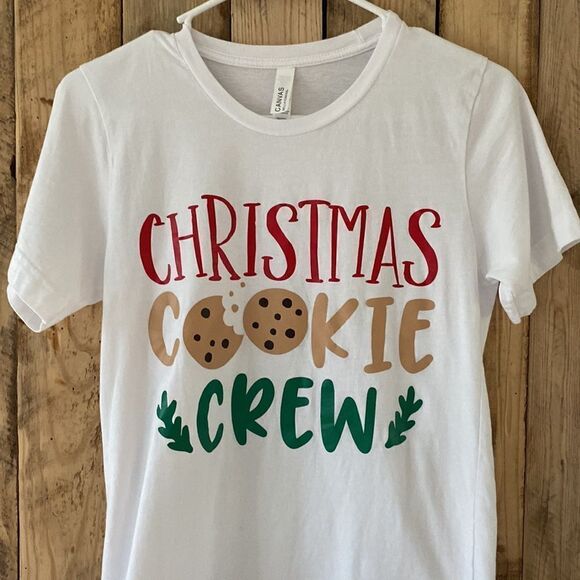 Christmas‎ Cookie Crew Crewneck T Shirt Size Extra Small - Picture 3 of 8